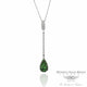 Pendant in 18k White Gold and Tsavorites PDW5204DZ.TVR 1347 - Beverly Hills Watch Company