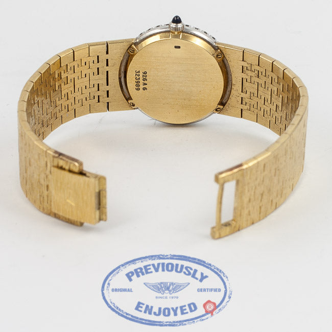 Piaget Gold Mesh Bracelet Diamond Bezel Ladies Vintage Watch Beverly Hills Watch Company Watch Store