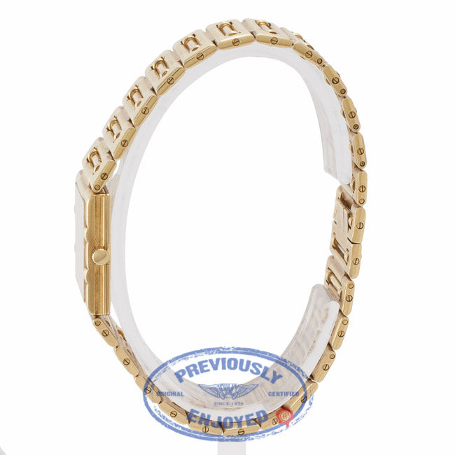 Piaget Dancer Square 18K Yellow Gold Champagne Dial Bracelet 6835