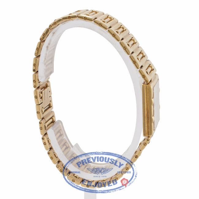 Piaget Dancer Square 18K Yellow Gold Champagne Dial Bracelet 6835