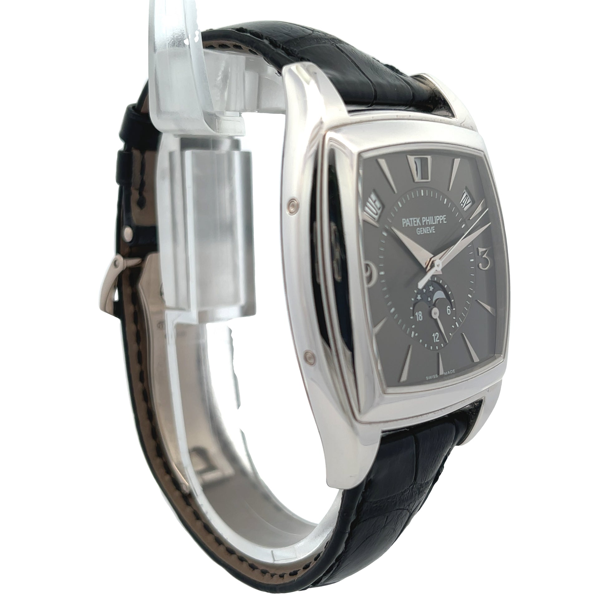 Patek Philippe Gondolo Annual Calendar Calendario Grey Dial 5135g-010 - Beverly Hills Watch Company