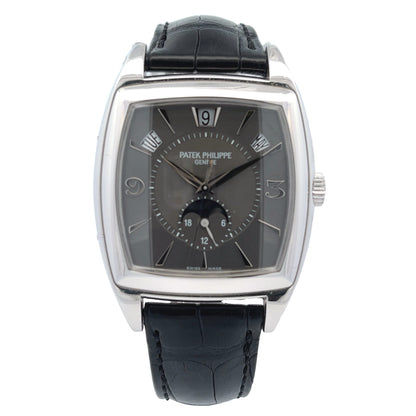 Patek Philippe Gondolo Annual Calendar Calendario Grey Dial 5135g-010 - Beverly Hills Watch Company