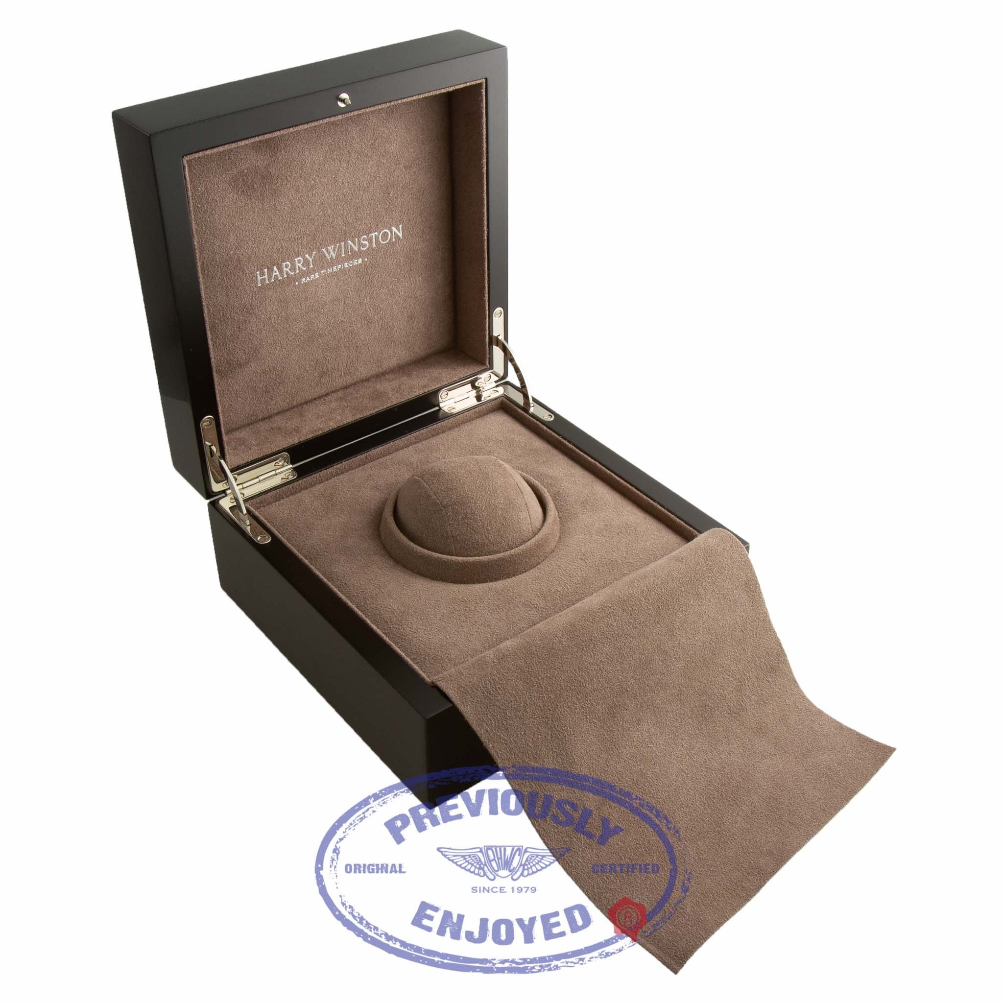 Harry Winston 44mm Ocean Dual Time Rose Gold Watch OCEATZ44RR001