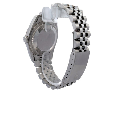 Rolex Datejust 36MM Stainless Steel White Gold Fluted Bezel Jubilee Bracelet 16234