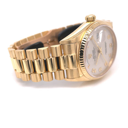 Rolex Day-Date 36MM President 18k Yellow Gold18038 PR8Z9Y - Beverly Hills Watch Company