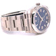 Rolex Stainless Steel Oyster Bracelet Domed Bezel Blue Dial Watch 114200 PZFWA8 - Beverly Hills Watch Company