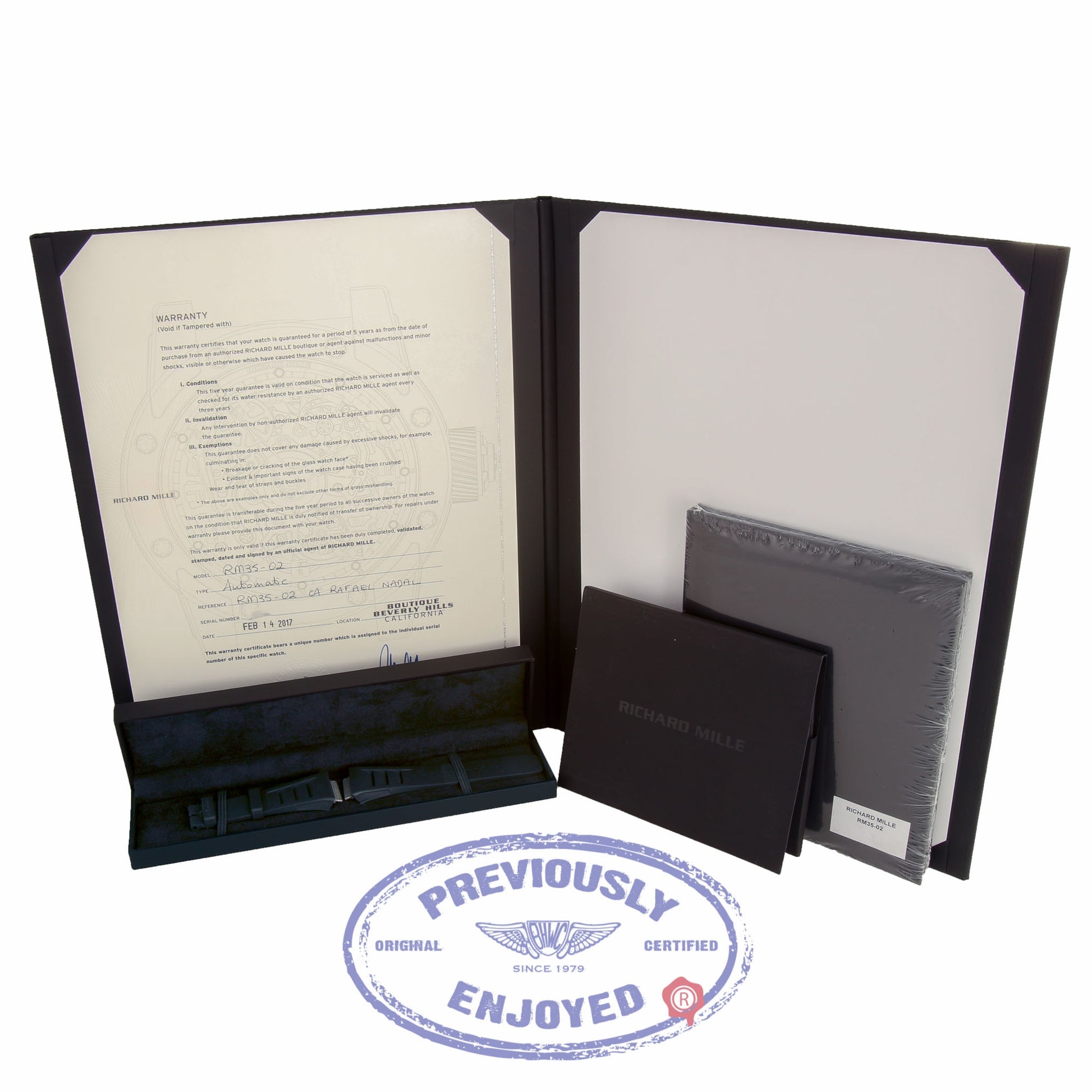 Richard Mille Rafael Nadal Black Carbon Watch RM 035-02 RAFA Q2XNFZ - Beverly Hills Watch Company