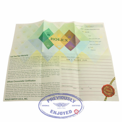 Rolex Submariner Yellow Gold Blue Dial Blue Bezel Oyster Bracelet 16618 Q30TFE