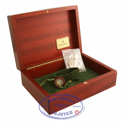 Rolex Submariner Yellow Gold Blue Dial Blue Bezel Oyster Bracelet 16618 Q30TFE