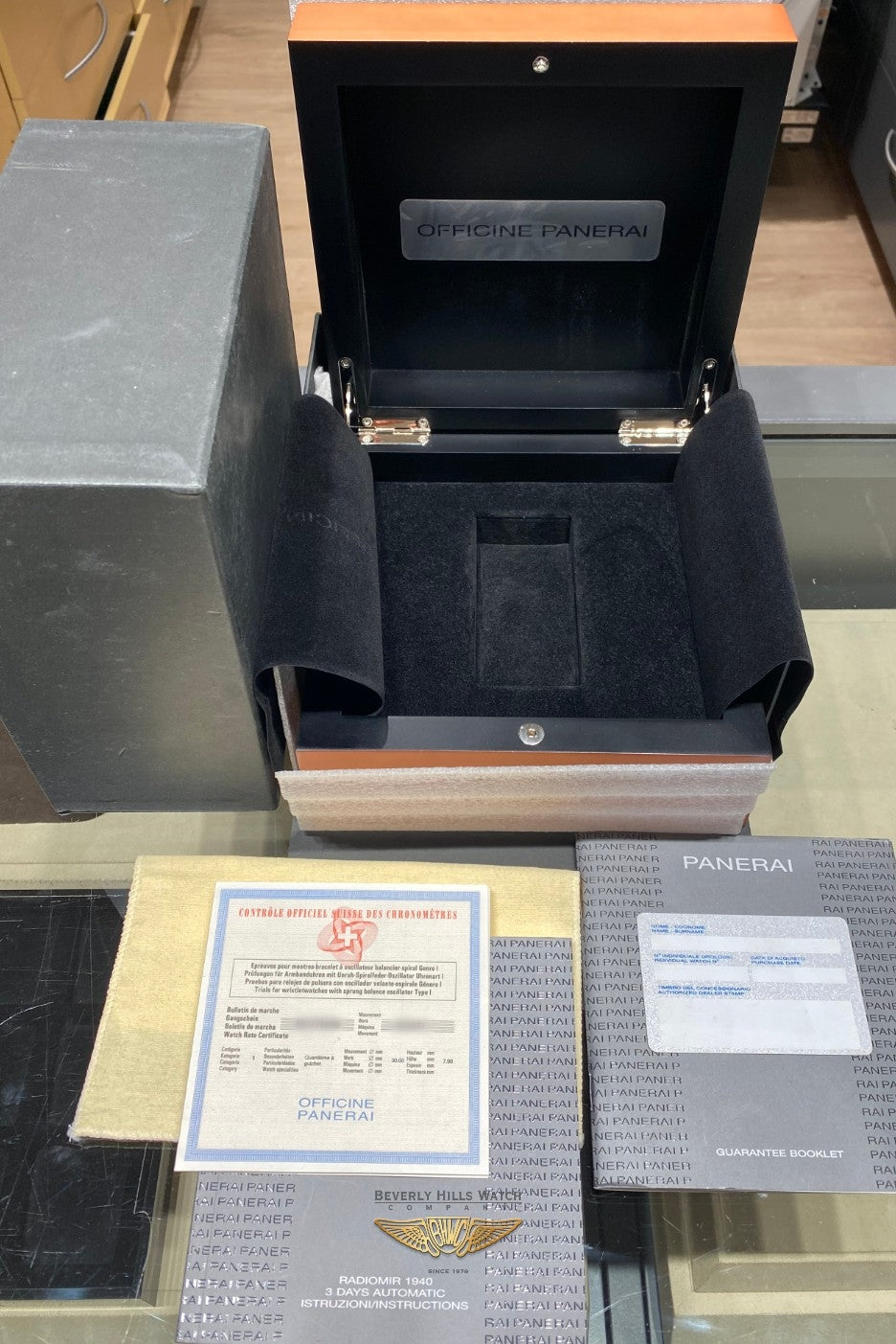 Panerai Radiomir 47mm Composite Case Brown Dial PAM00504 Q41N1D - Beverly Hills Watch Company