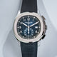 Patek Philippe Aquanaut Chronograph White Gold Blue Dial 5968g-001 - Beverly Hills Watch Company