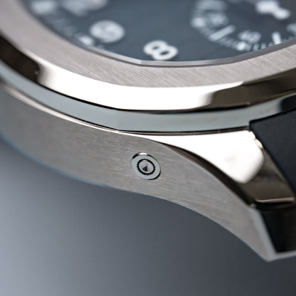 Patek Philippe Aquanaut Chronograph White Gold Blue Dial 5968g-001 - Beverly Hills Watch Company