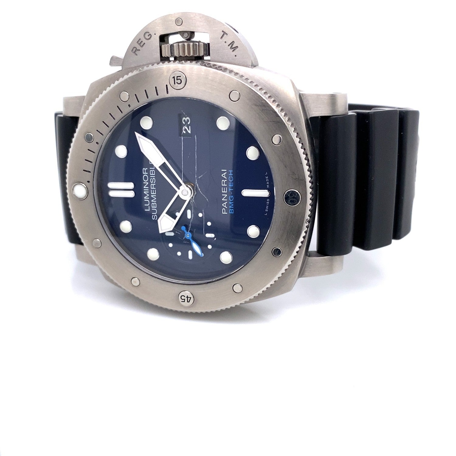 Panerai Submersible 47mm BMG-Tech Blue Dial PAM00692 - Beverly Hills Watch Company