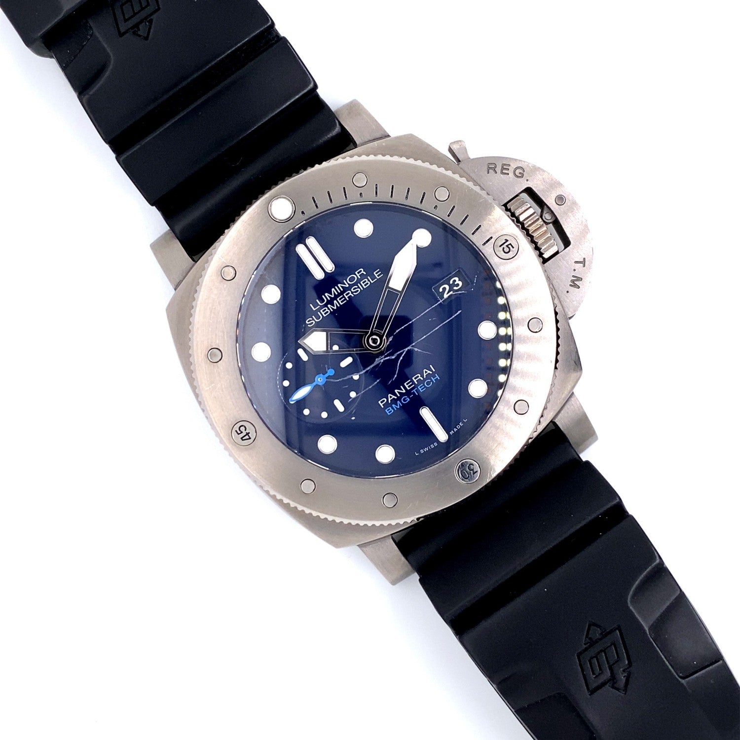 Panerai Submersible 47mm BMG-Tech Blue Dial PAM00692 - Beverly Hills Watch Company