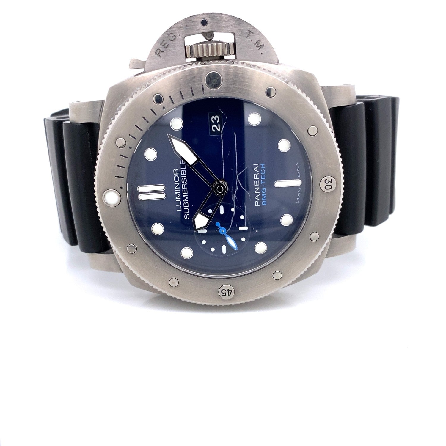 Panerai Submersible 47mm BMG-Tech Blue Dial PAM00692 - Beverly Hills Watch Company