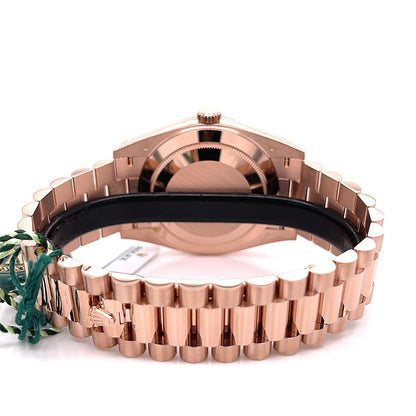 Rolex Day-Date 40mm President Everose Chocolate Motif Dial 228235 - Beverly Hills Watch Company