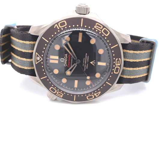 Omega Seamaster Diver 007 Chronometer Brown Dial 210.92.42.20.01.001 QEK8F9 - Beverly Hills Watch Company