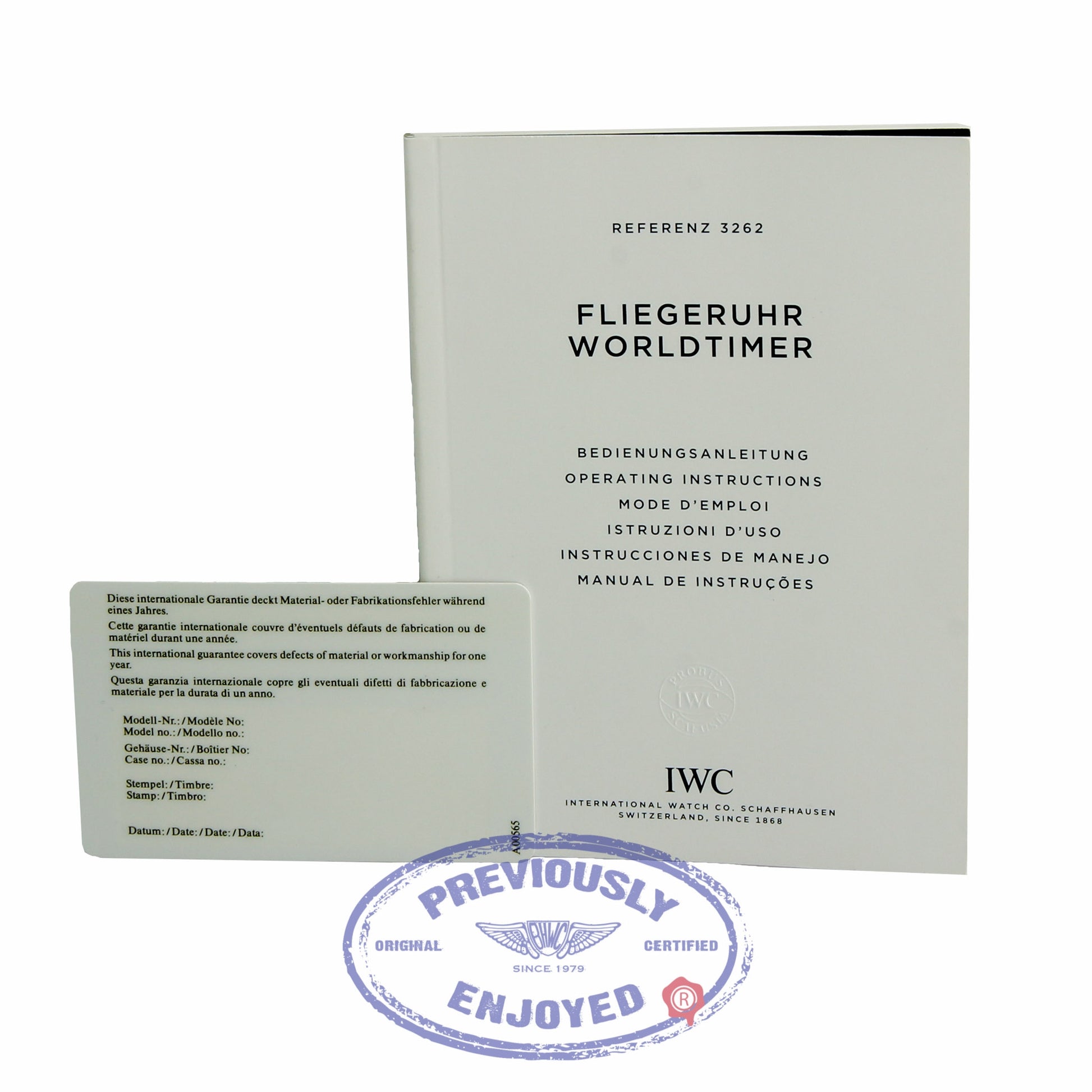 IWC Pilot Worldtimer 45MM Automatic Stainless Steel Black Dial Alligator strap IW326201 QEN62H - Beverly Hills Watch Store