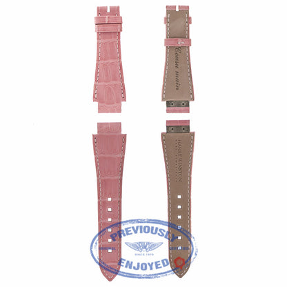 Harry Winston The Ocean Bi Retrograde 18K White Gold Silver Diamond Dial Pink Rubber Strap Ladies Watch 400-UABI36WC.WDP Beverly Hills Luxury Watches