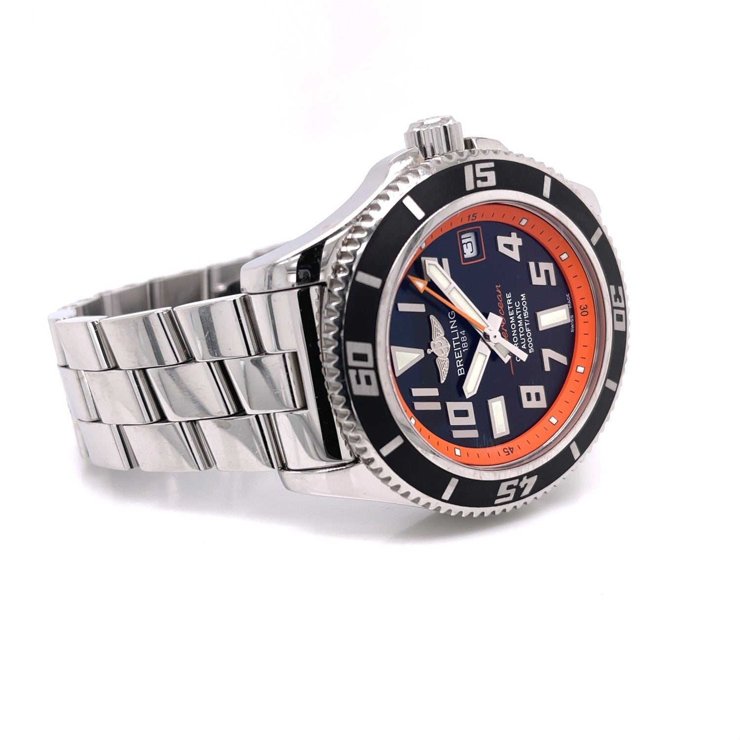 Breitling SuperOcean Automatic Black Dial Stainless Steel A17364Y4/BA89-131A - Beverly Hills Watch
