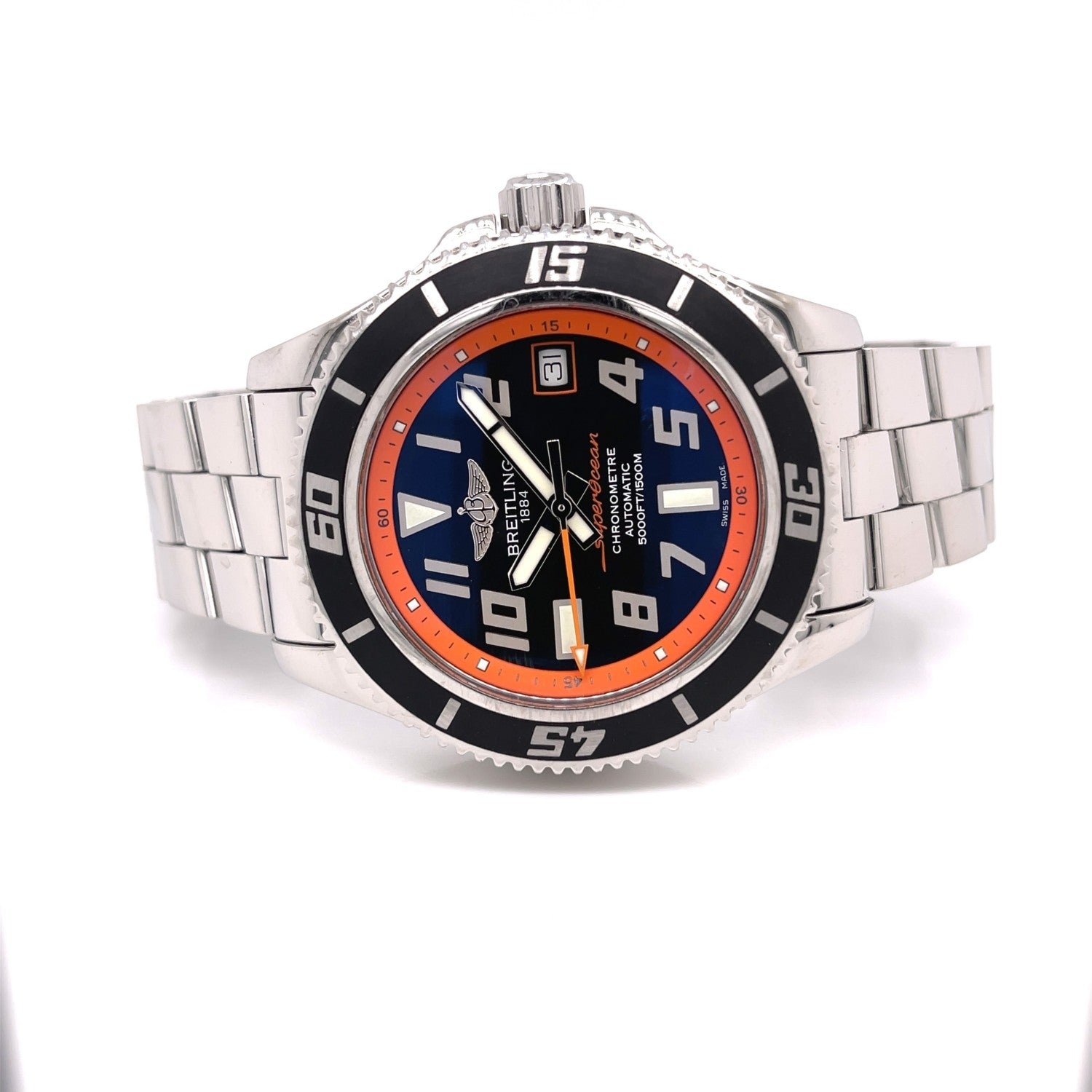 Breitling SuperOcean Automatic Black Dial Stainless Steel A17364Y4/BA89-131A - Beverly Hills Watch