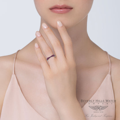 18k White Gold Spinel Ring QYCADJ - Beverly Hills Watch