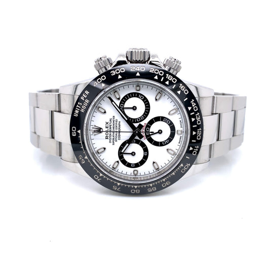 Rolex Daytona Ceramic and Stainless Steel White Dial 116500LN - Beverly Hills Watch Company