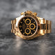 Rolex Daytona Zenith Movement 18K Yellow Gold Black Dial 16528
