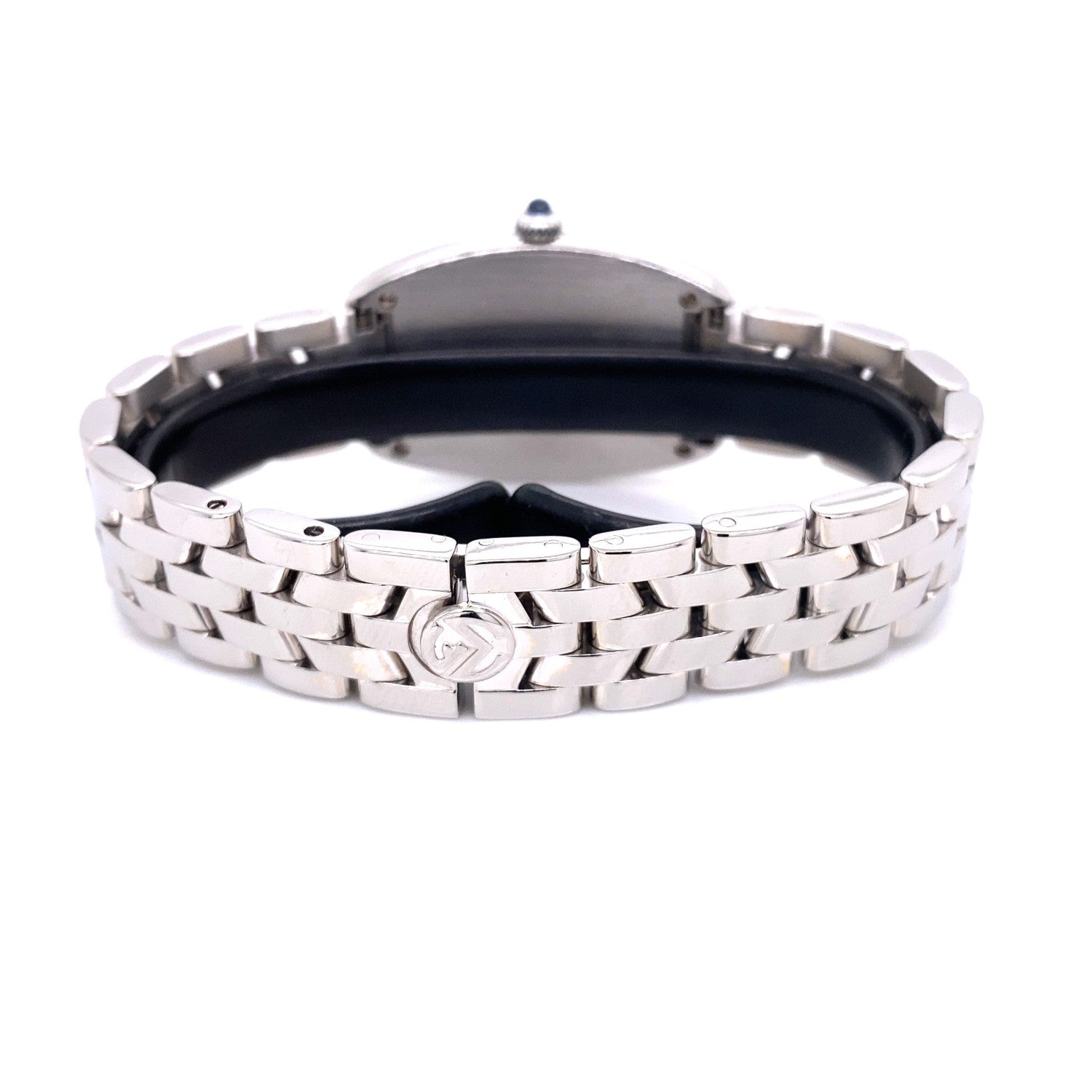 Franck Muller Curvex Lady Stainless Steel Silver Dial 1752QZ RC9N27 - Beverly Hills Watch Company