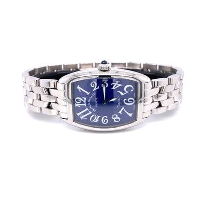 Franck Muller Curvex Lady Stainless Steel Silver Dial 1752QZ RC9N27 - Beverly Hills Watch Company