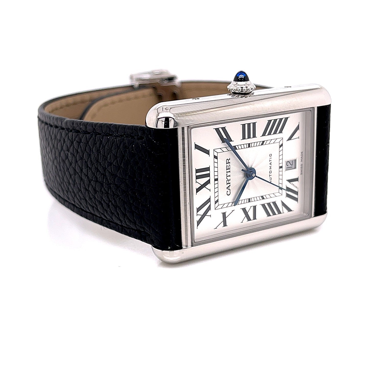 Cartier Tank Must Large Stainless Steel Automatic WSTA0040 - Beverly Hills Watch Company