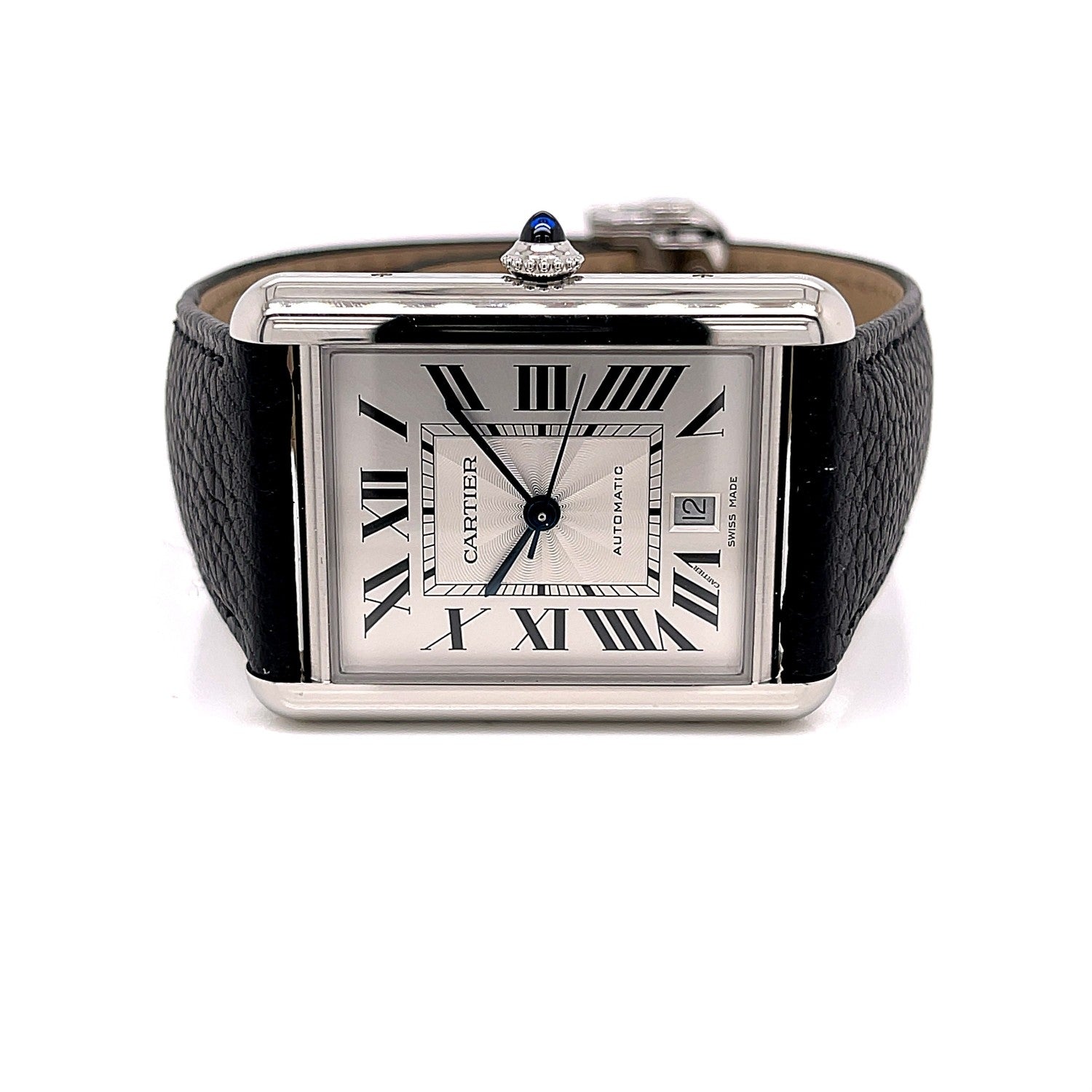 Cartier Tank Must Large Stainless Steel Automatic WSTA0040 - Beverly Hills Watch Company