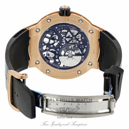 Richard Mille Rose Gold Ultra Flat Self-Winding Movement Platinum Micro-Rotor RM033 AO RG 2Y1K9J - Beverly Hills Watch