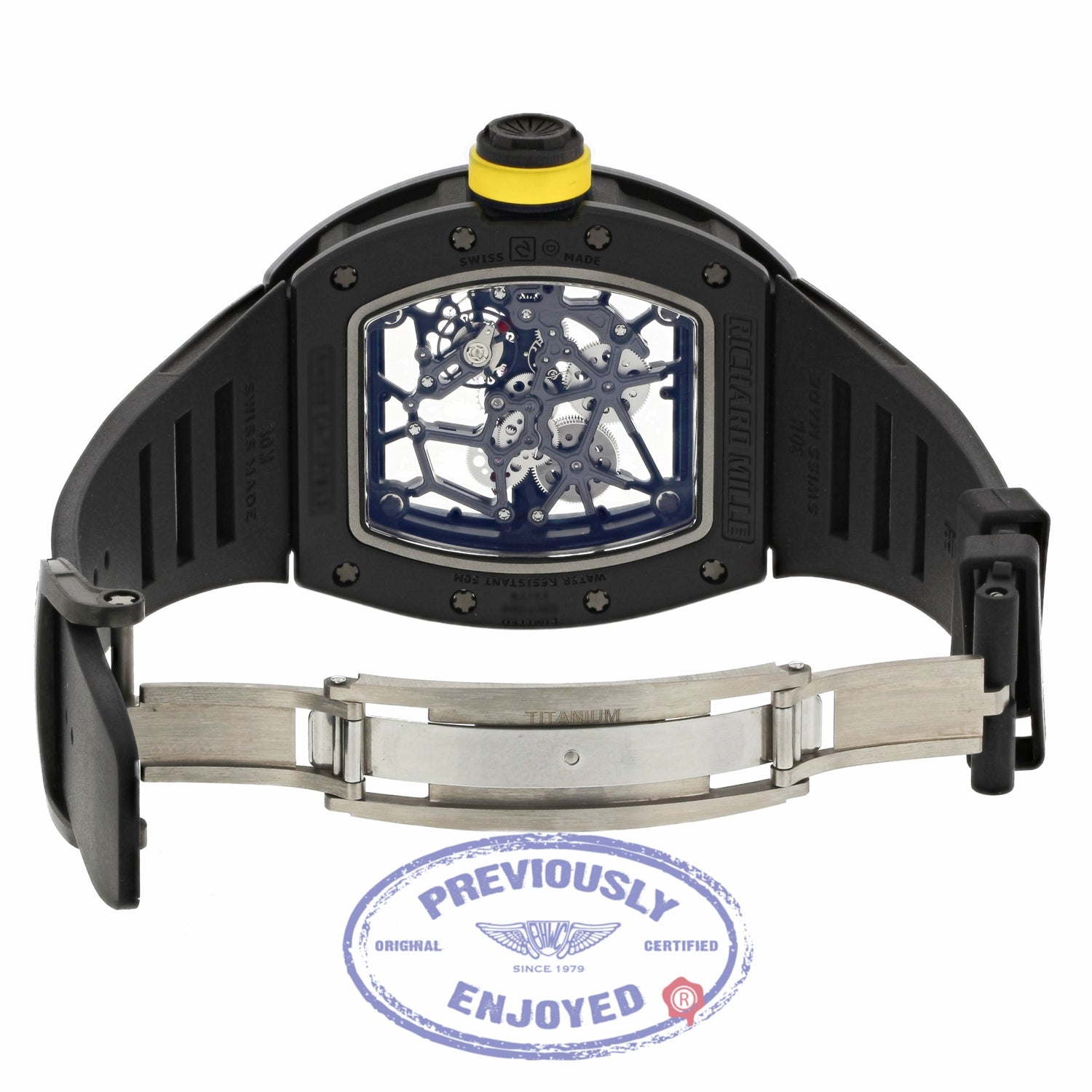 Richard Mille All Black Manual Wind Skeleton RM035 CA TZP Americas HCPPNP - Beverly Hills Watch