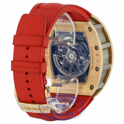 Richard Mille RM11 Annual Flyback Chronograph Rose Gold and Titanium Custom Set Diamonds RM011 AJ RG 7R7R8J - Beverly Hills Watch