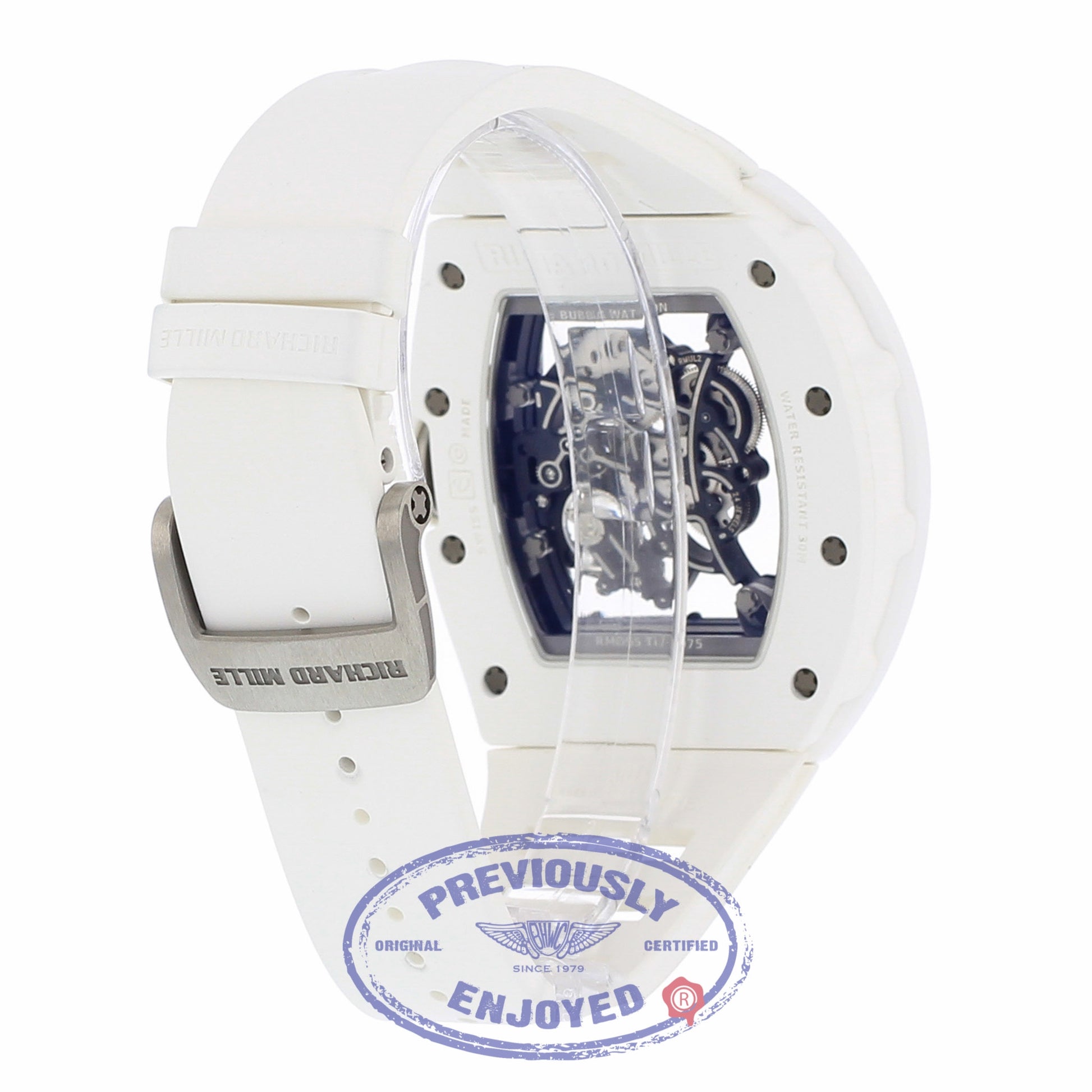 Richard Mille Bubba Watson RM055 All White RM055 Ti-ATZ CF1CX0 - Beverly Hills Watch