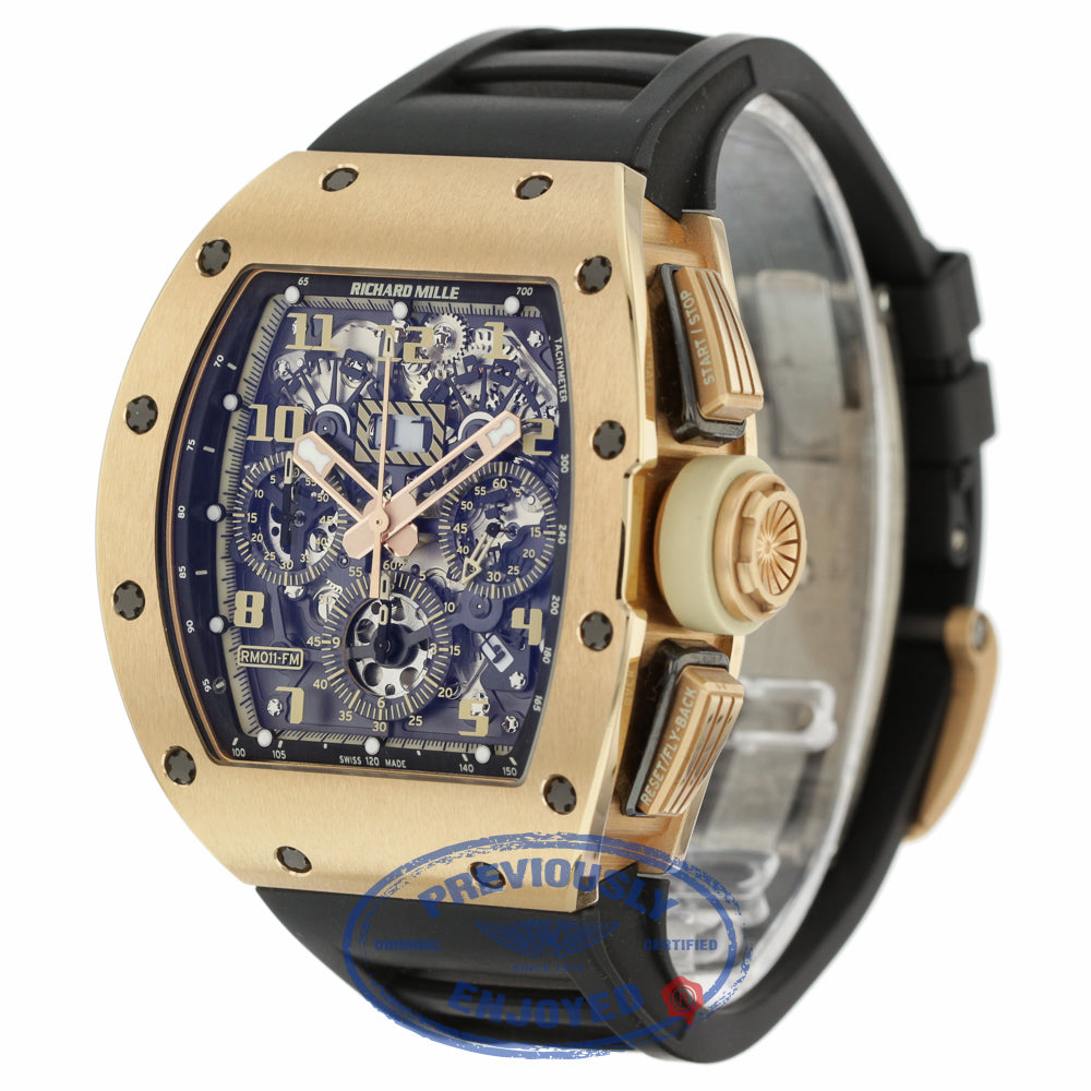 Richard Mille Ivory Felipe Massa 18K Rose Gold RM011 RG/6104 JDJQQP - Beverly Hills Watch