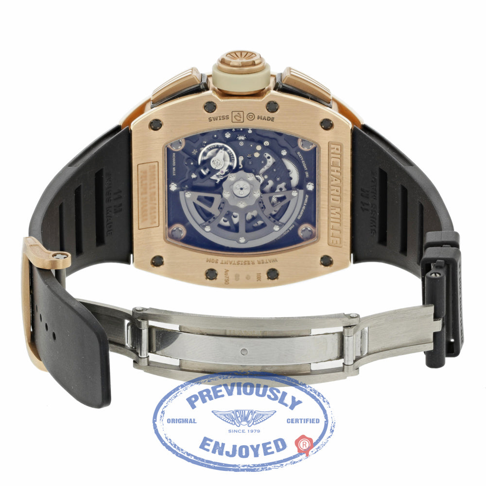 Richard Mille Ivory Felipe Massa 18K Rose Gold RM011 RG/6104 JDJQQP - Beverly Hills Watch