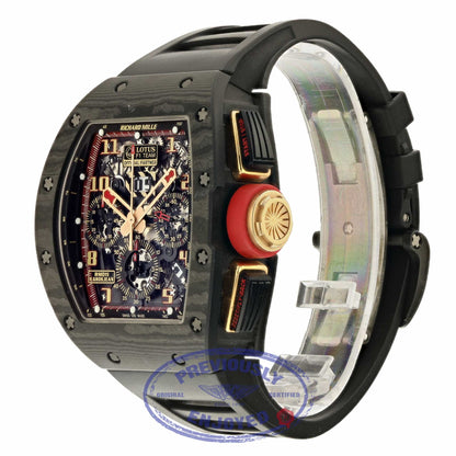 Richard Mille RM011 Rose Gold Trim Carbon Fiber Case NTPT RM011 AOCA NYPT LOTUS F1 TEAM 5P1FTZ - Beverly Hills Watch Company Watch Store