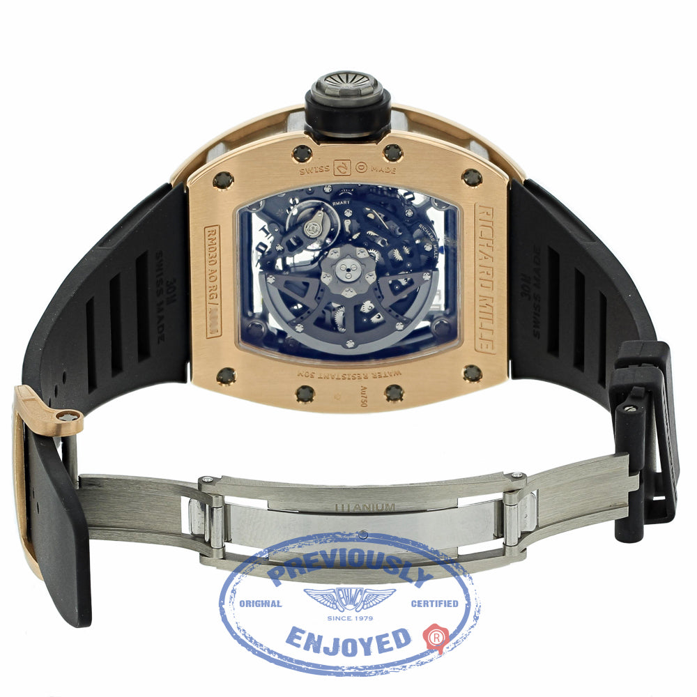 Richard Mille RM030 Rose Gold Titanium Case RM030AORG 08D2FL - Beverly Hills Watch