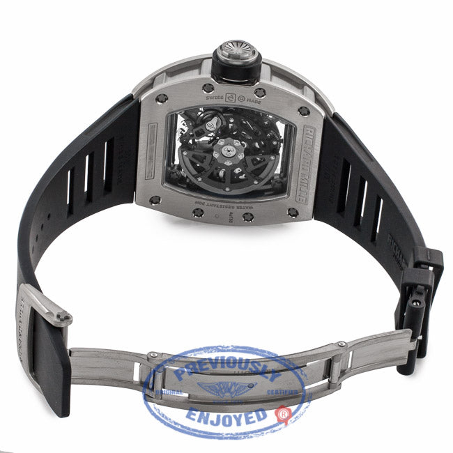 Richard Mille RM030 18k White Gold Titanium Detachable Rotor Black Rubber Strap RM030 AN WG 0Q7VJE - Beverly Hills Watch Company Watch Store