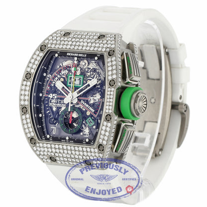 Richard Mille Mancini Edition Titanium Aftermarket Diamond RM11-01 AN Ti/046 KFZ9EY - Beverly Hills Watch