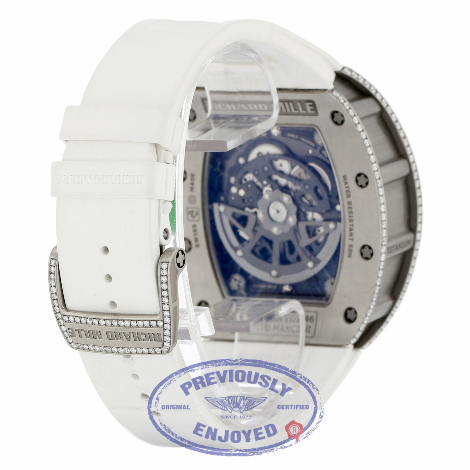 Richard Mille Mancini Edition Titanium Aftermarket Diamond RM11-01 AN Ti/046 KFZ9EY - Beverly Hills Watch