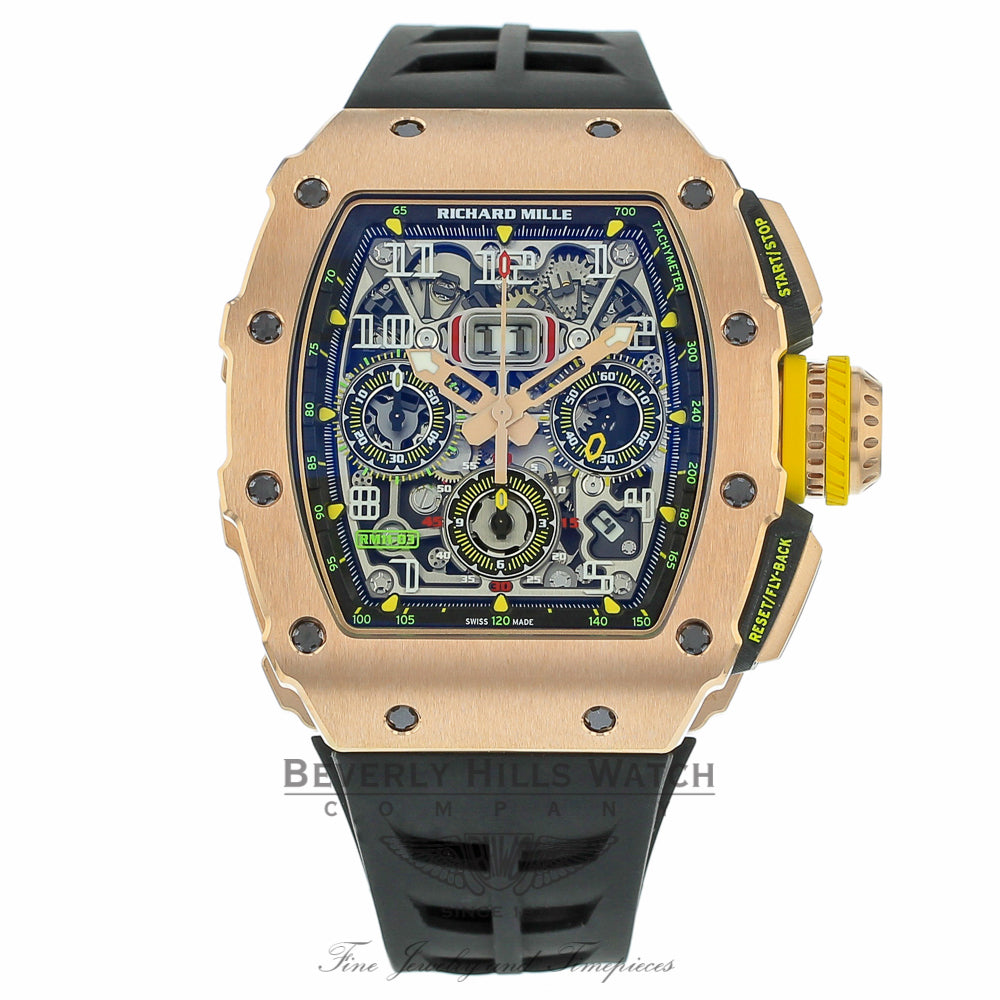 Richard Mille Rose Gold Chronograph RM11-03 NRLEP0 - Beverly Hills Watch