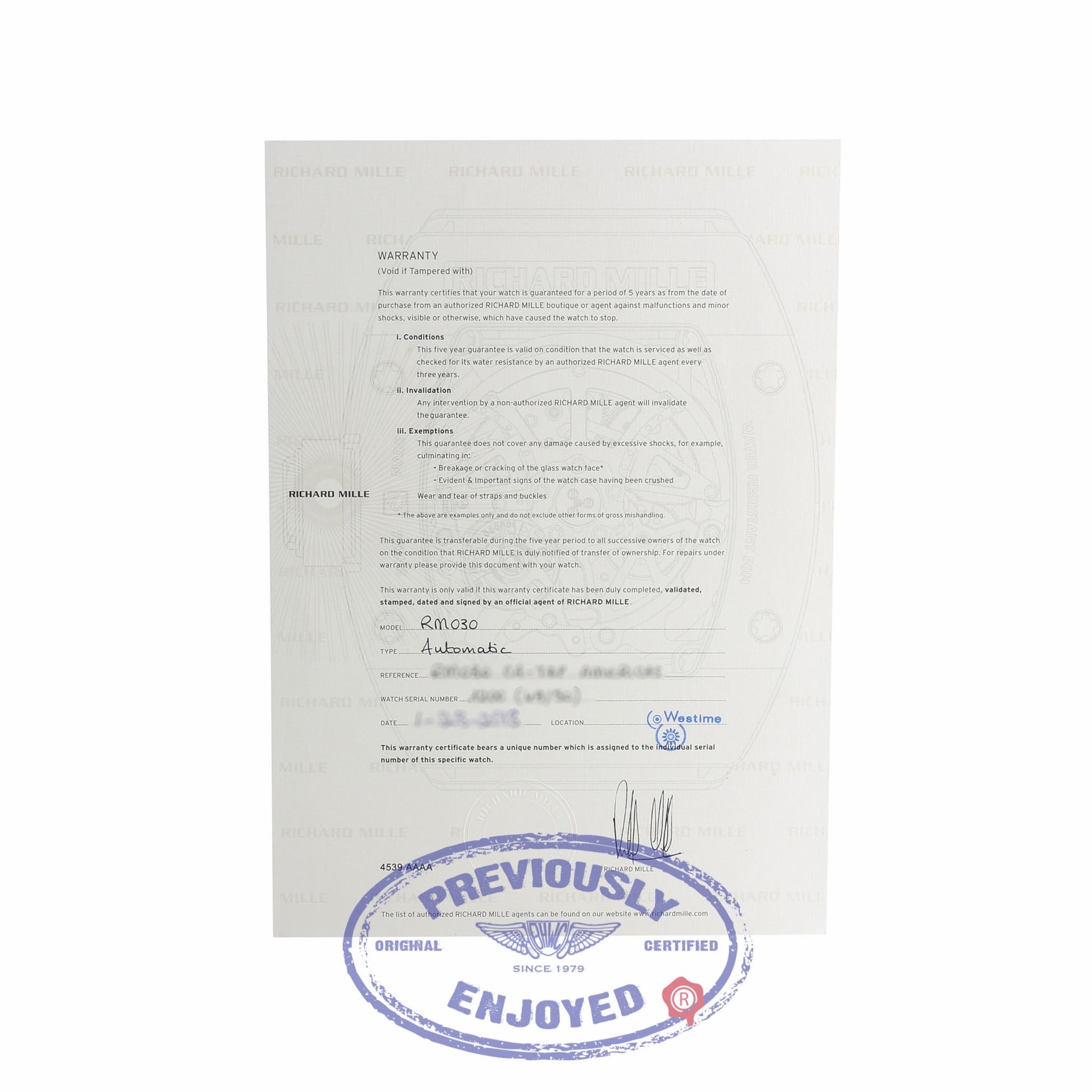 Richard Mille RM30 Black Dash Limited Edition of 50 Pieces Americas Collection RM030CA-TZP KV7R48 - Beverly Hills Watch