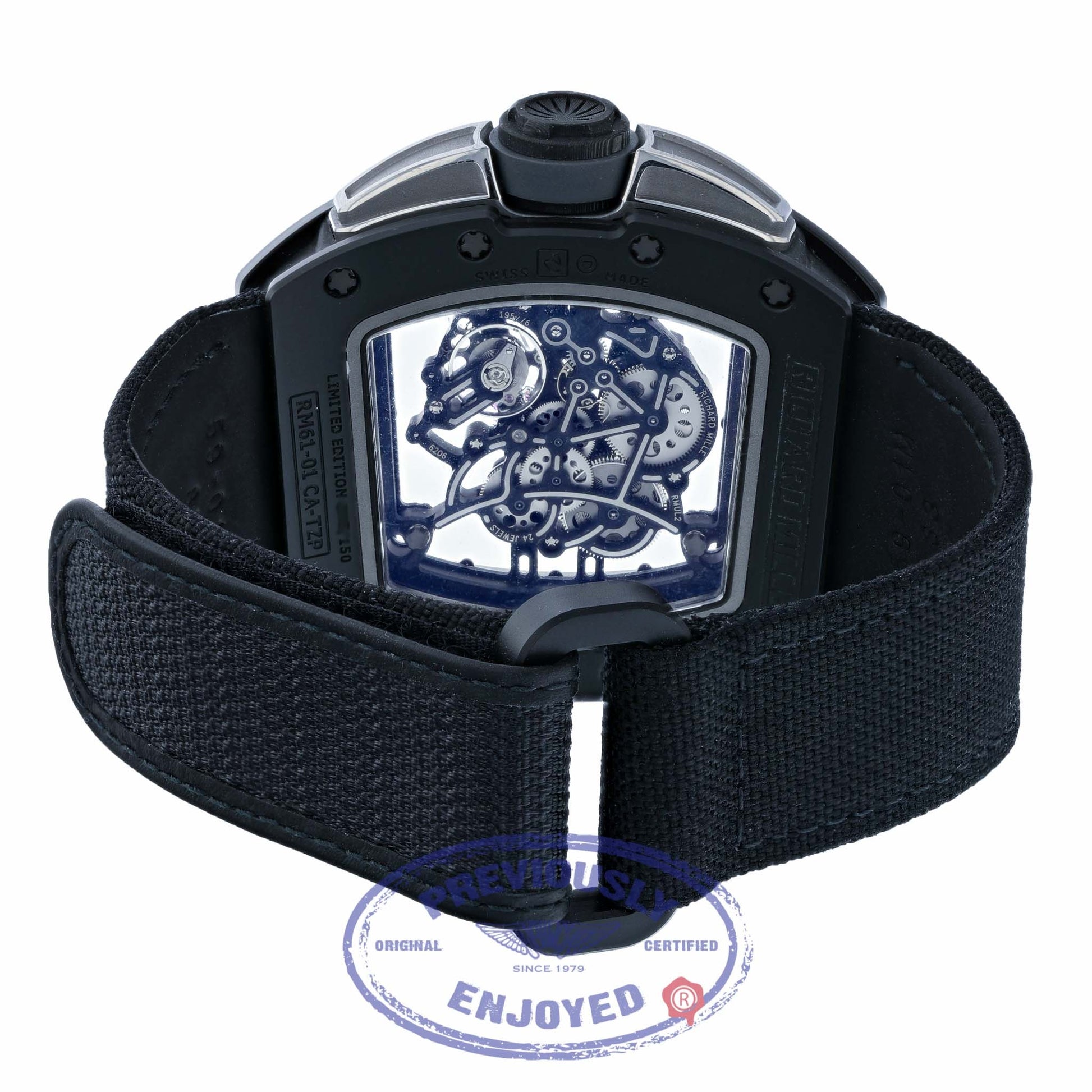 Richard Mille RM061-01 Yohan Blake Manual Wind Skeleton RM61-01 CA-TZP 0J8J2X - Beverly Hills Watch