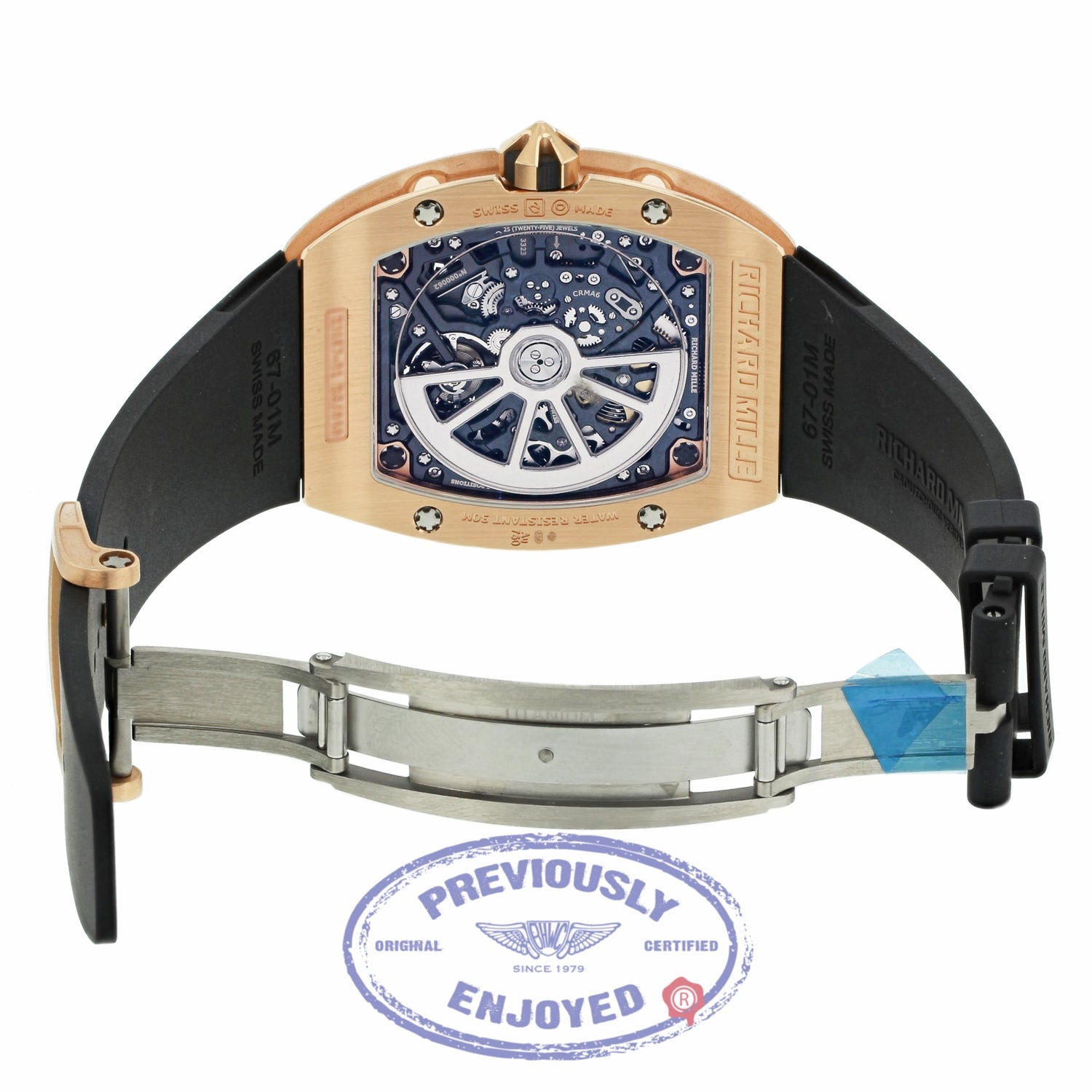 Richard Mille Rose Gold Ultra Thin Case Self-Winding Automatic Lifestyle Series RM67-01RG 9AV3UJ - Beverly Hills Watch