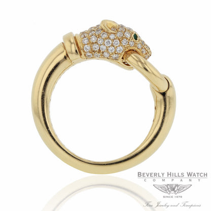 Naira & C 18K Yellow Gold Diamond Panther Ring CCMI0281/13/ring-Y P1F6CY - Beverly Hills Jewelry Store