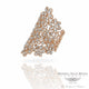Designs by Naira 18k Rose Gold Daisy Lacy Diamonds Ring D367R 4K9HA7 - Beverly Hills Jewelry Company