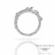 Designs by Naira 18k White Gold Feather Diamond Ring D158R55 D4HHPR - Beverly Hills Jewelry Company
